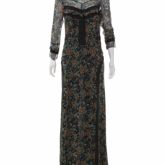 Silk Long Maxi Dress - Picture 3 of 8